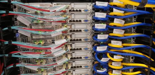 Server racks Aviran managed at a Comcast national data center