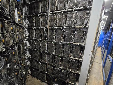 EZ Blockchain Smartbox, ASIC racks deployed inside container