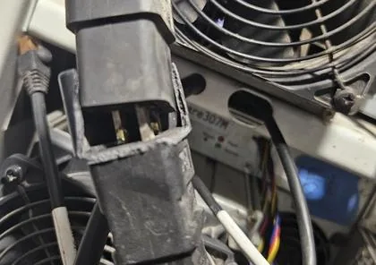 Inside a bitcoin mining container